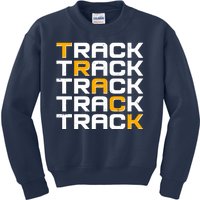 Cool Modern Track & Field Pattern Kids Sweatshirt