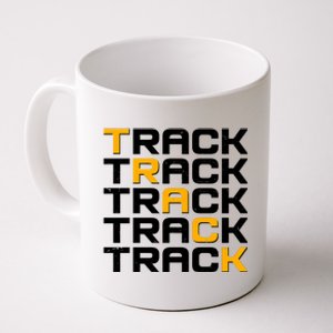 Cool Modern Track & Field Pattern Coffee Mug