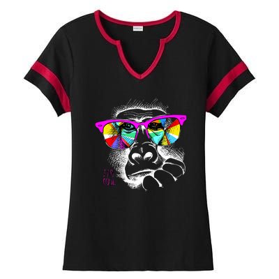 Cool Monkey Ladies Halftime Notch Neck Tee