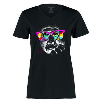 Cool Monkey Women's Momentum V-Neck T-Shirt