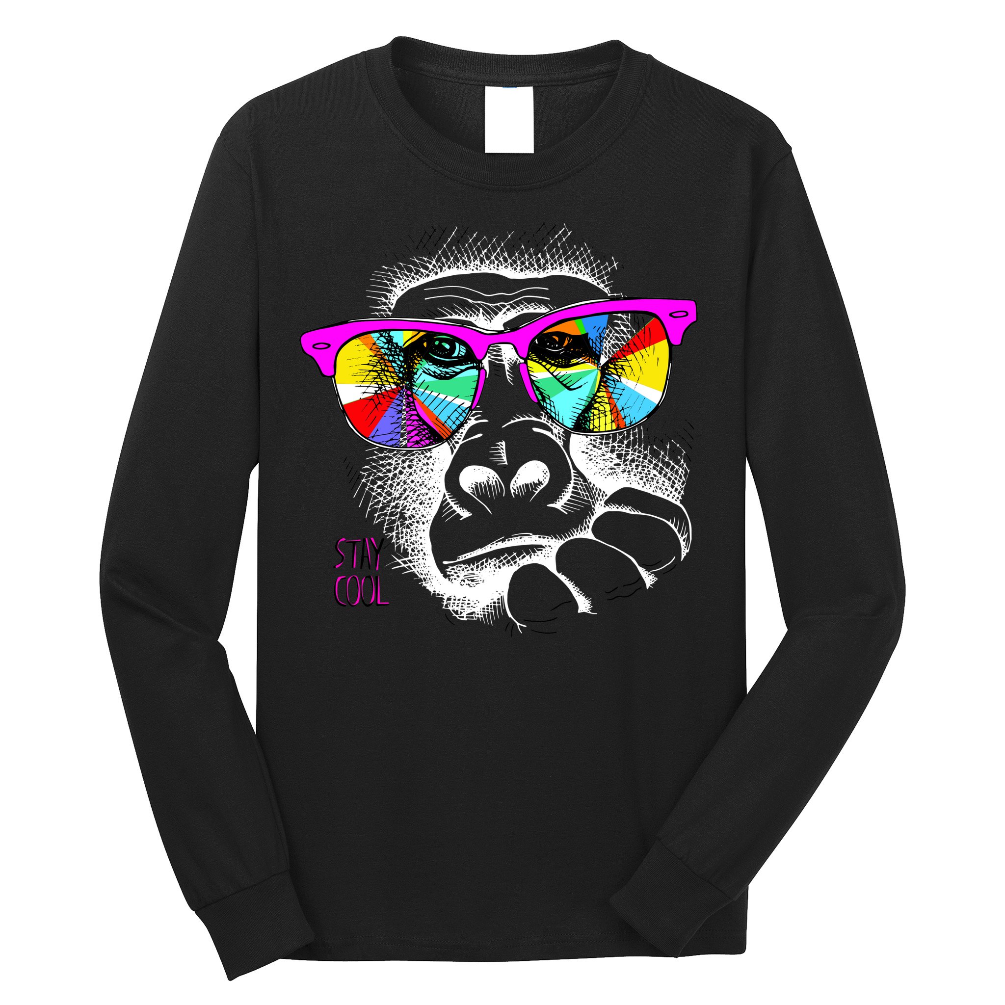 Cool Monkey Long Sleeve Shirt