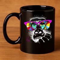 Cool Monkey 11oz C Handle Ceramic Mug