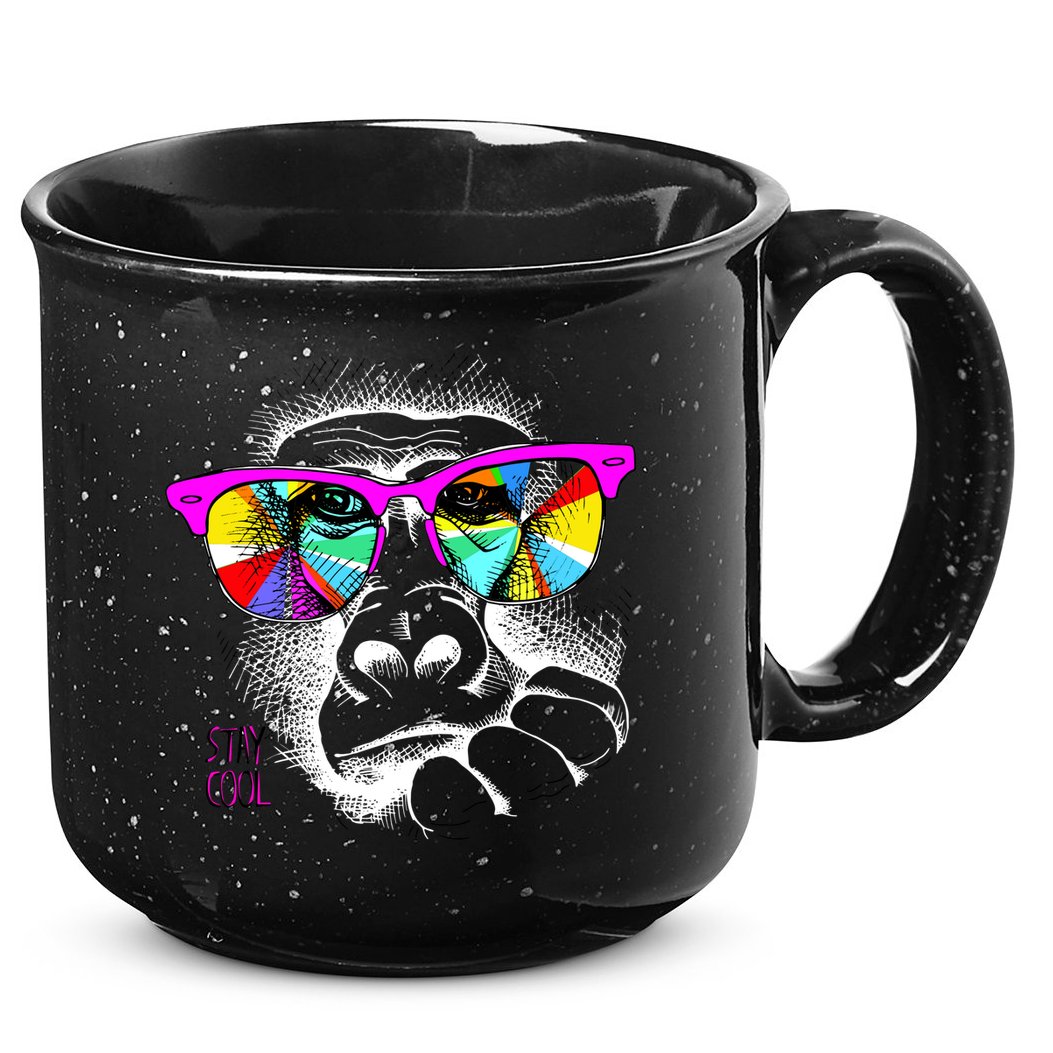 Cool Monkey 15oz Campfire Ceramic Mug