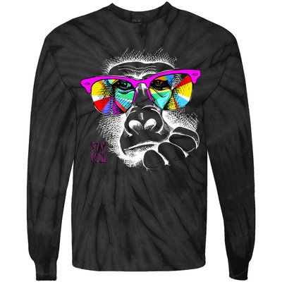 Cool Monkey Tie-Dye Long Sleeve Shirt