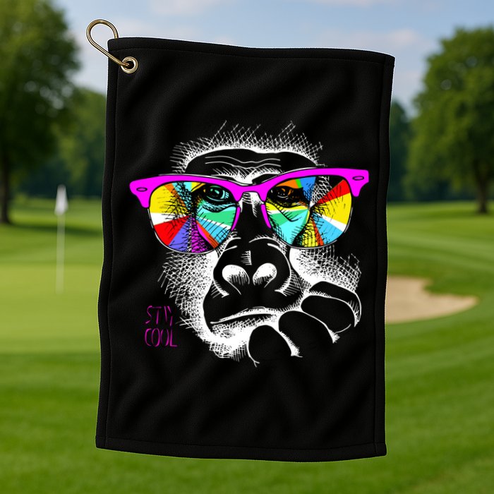 Cool Monkey Golf Towel