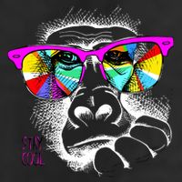 Cool Monkey Golf Towel