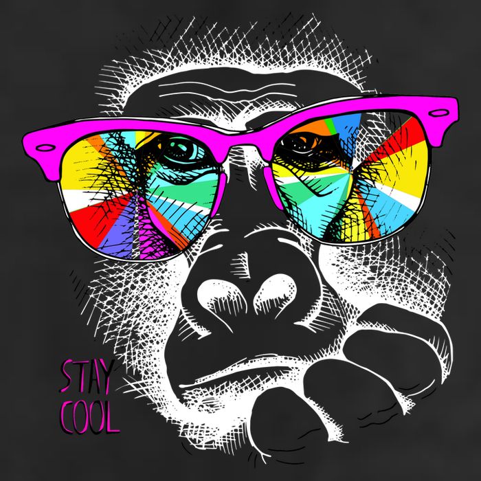 Cool Monkey Golf Towel