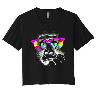 Cool Monkey Women's Crop Top Tee