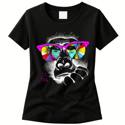 Cool Monkey Womens T-Shirt