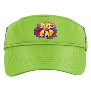 Cool No Cap Wall Graffiti  Adult Drive Performance Visor