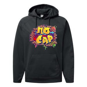 Cool No Cap Wall Graffiti  Performance Fleece Hoodie