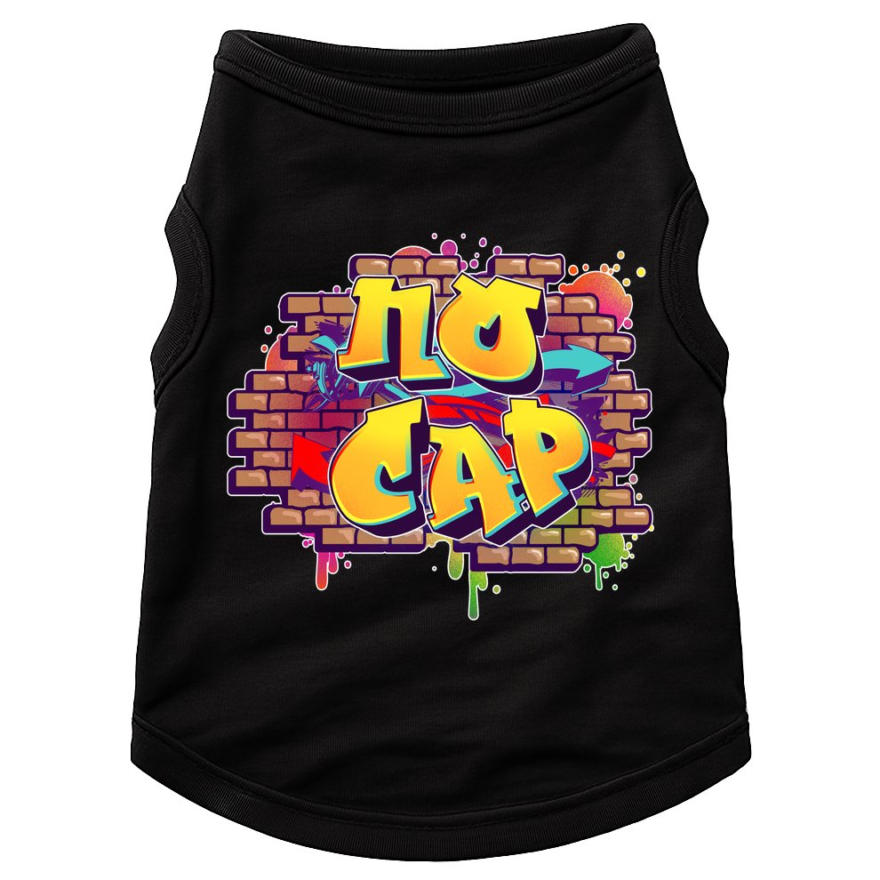 Cool No Cap Wall Graffiti  Doggie Tank