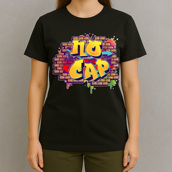 Cool No Cap Wall Graffiti  T-Shirt