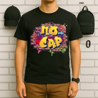 Cool No Cap Wall Graffiti  T-Shirt