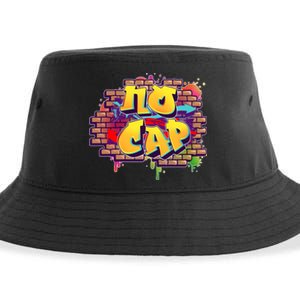 Cool No Cap Wall Graffiti  Sustainable Bucket Hat