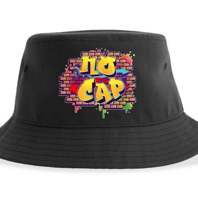 Cool No Cap Wall Graffiti  Sustainable Bucket Hat