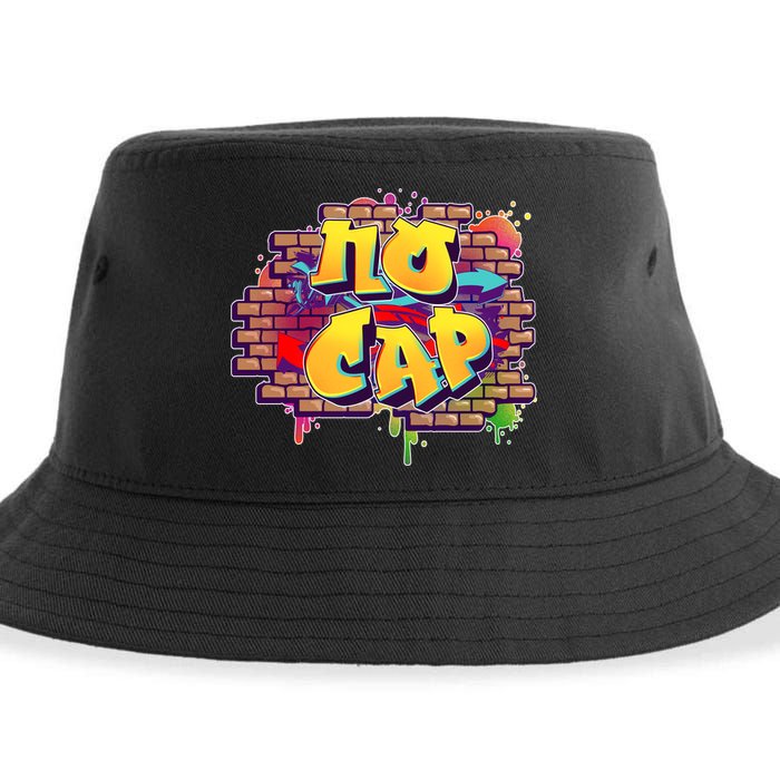 Cool No Cap Wall Graffiti  Sustainable Bucket Hat