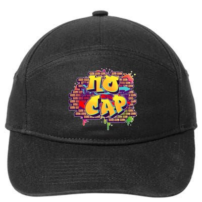 Cool No Cap Wall Graffiti  7-Panel Snapback Hat