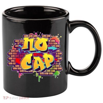 Cool No Cap Wall Graffiti  11oz C Handle Ceramic Mug