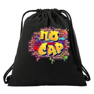 Cool No Cap Wall Graffiti  Drawstring Bag