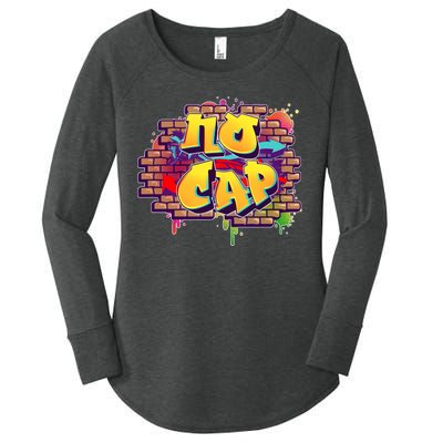 Cool No Cap Wall Graffiti  Women's Perfect Tri Tunic Long Sleeve Shirt