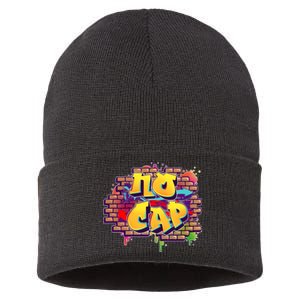 Cool No Cap Wall Graffiti  Sustainable Knit Beanie