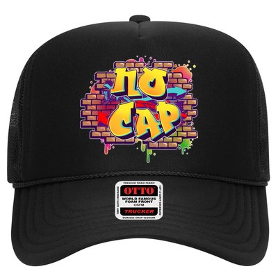 Cool No Cap Wall Graffiti  Trucker Hat