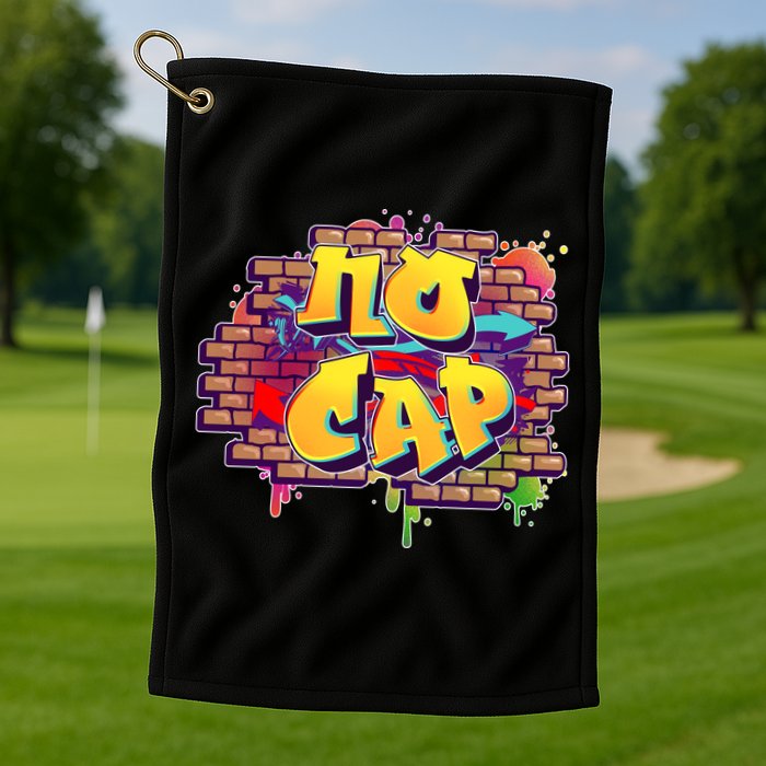 Cool No Cap Wall Graffiti  Golf Towel