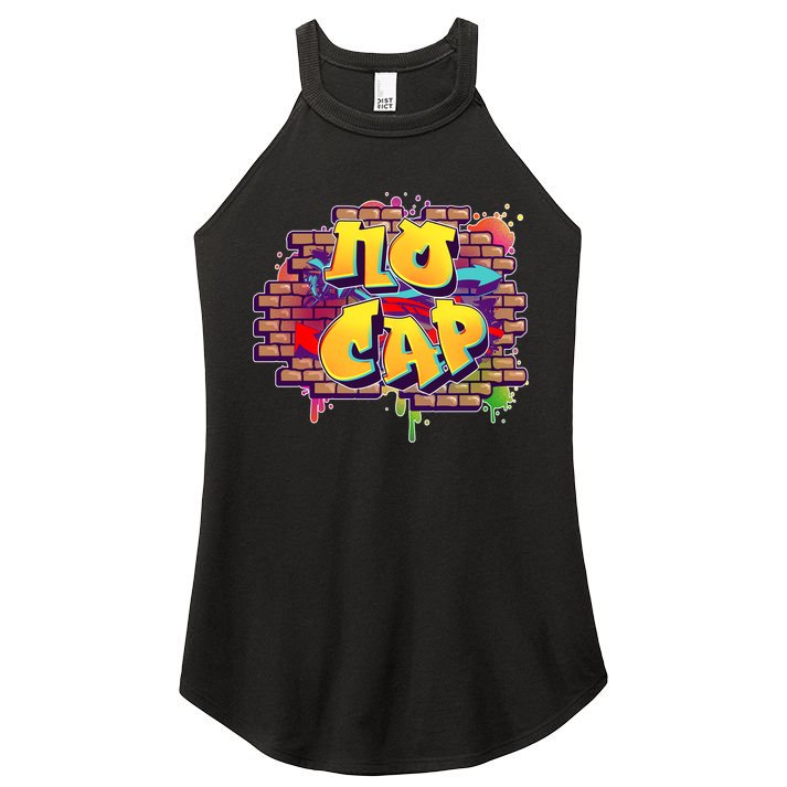 Cool No Cap Wall Graffiti  Women's Perfect Tri Rocker Tank