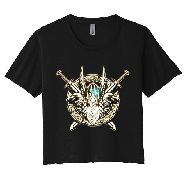 Cool ODIN Greek God Crop Top