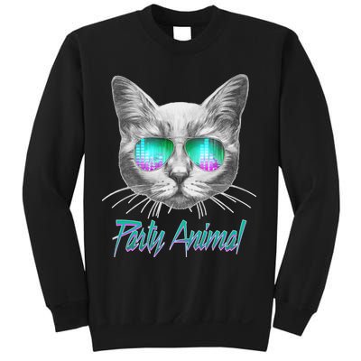 Cool Party Animal Cat Sweatshirt