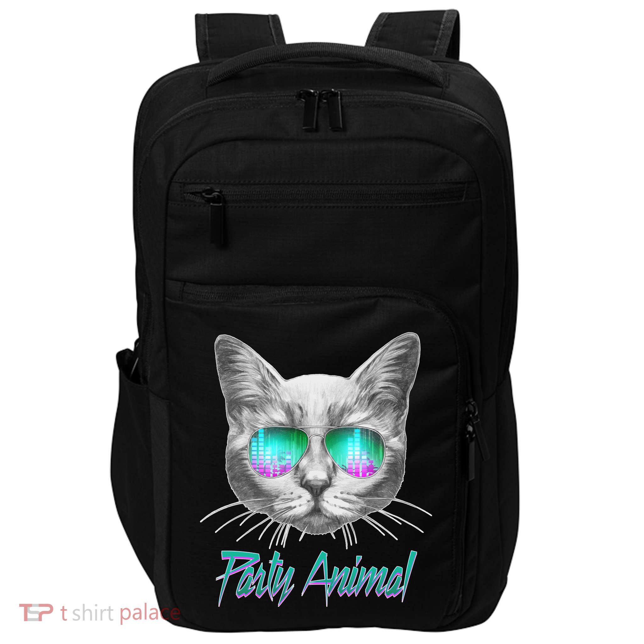 Cool Party Animal Cat Impact Tech Backpack