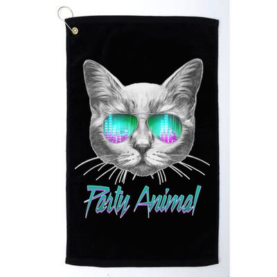 Cool Party Animal Cat Golf Towel