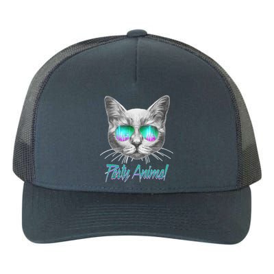 Cool Party Animal Cat Yupoong Adult 5-Panel Trucker Hat