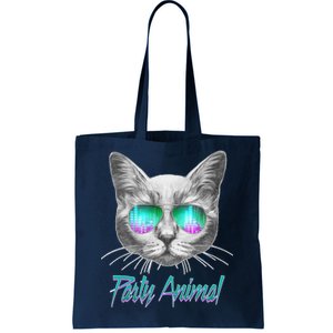 Cool Party Animal Cat Tote Bag