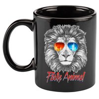 Cool Party Animal Lion 11oz C Handle Ceramic Mug