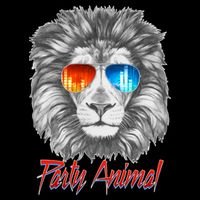 Cool Party Animal Lion 16 in Basic Backpack
