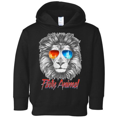 Cool Party Animal Lion Toddler Hoodie