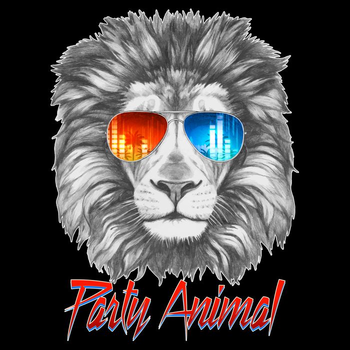 Cool Party Animal Lion Tank Top
