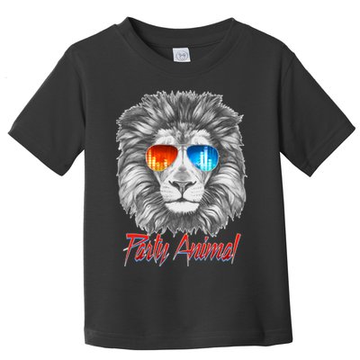Cool Party Animal Lion Toddler T-Shirt