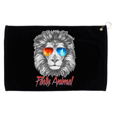 Cool Party Animal Lion Grommeted Golf Towel