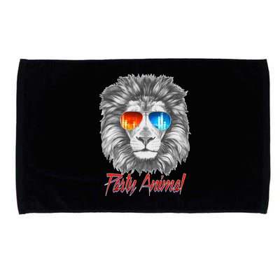 Cool Party Animal Lion Microfiber Hand Towel