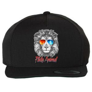 Cool Party Animal Lion Wool Snapback Cap