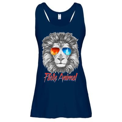 Cool Party Animal Lion Ladies Essential Flowy Tank