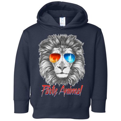 Cool Party Animal Lion Toddler Hoodie