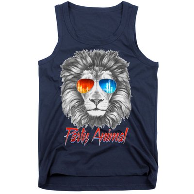 Cool Party Animal Lion Tank Top