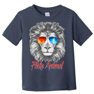 Cool Party Animal Lion Toddler T-Shirt