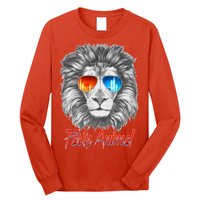 Cool Party Animal Lion Long Sleeve Shirt