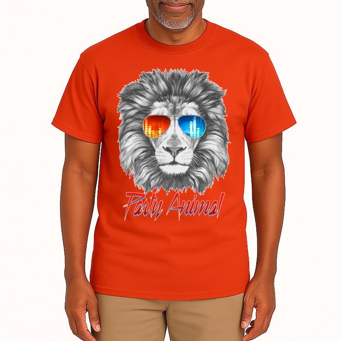 Cool Party Animal Lion Tall T-Shirt