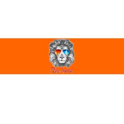 Cool Party Animal Lion Bumper Sticker